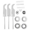 Set of Plugs for Aluminum Radiators 1" X 1/2" with 3 Hangers