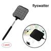 5 Pack Of Black Creative Fly Swatter Mosquito Swatter Stainless Steel Expansion Design Fly Repellent Supplies