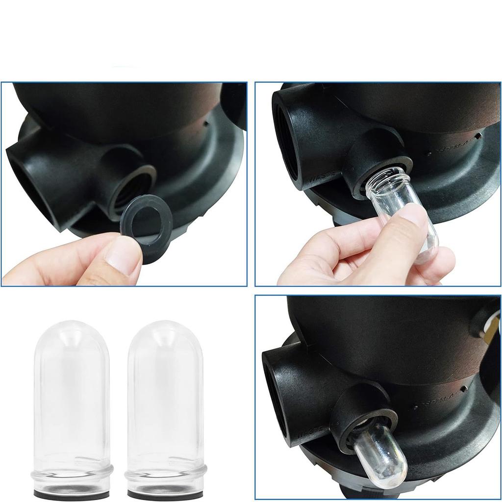 Sight Glass Replacement Sight Observation Window Pipe Backwash Sight Glass Suitable for Multiple Sand Filter Valves