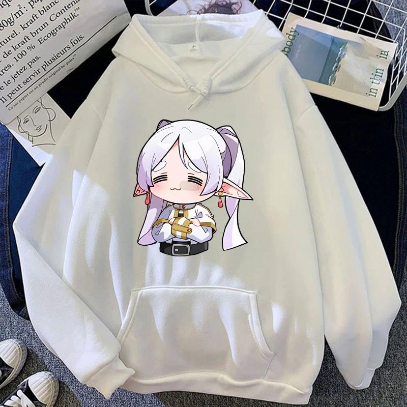 სასაცილო ანიმე ფრიერენის პრინტიანი ჰუდი მოდური ჰუდები