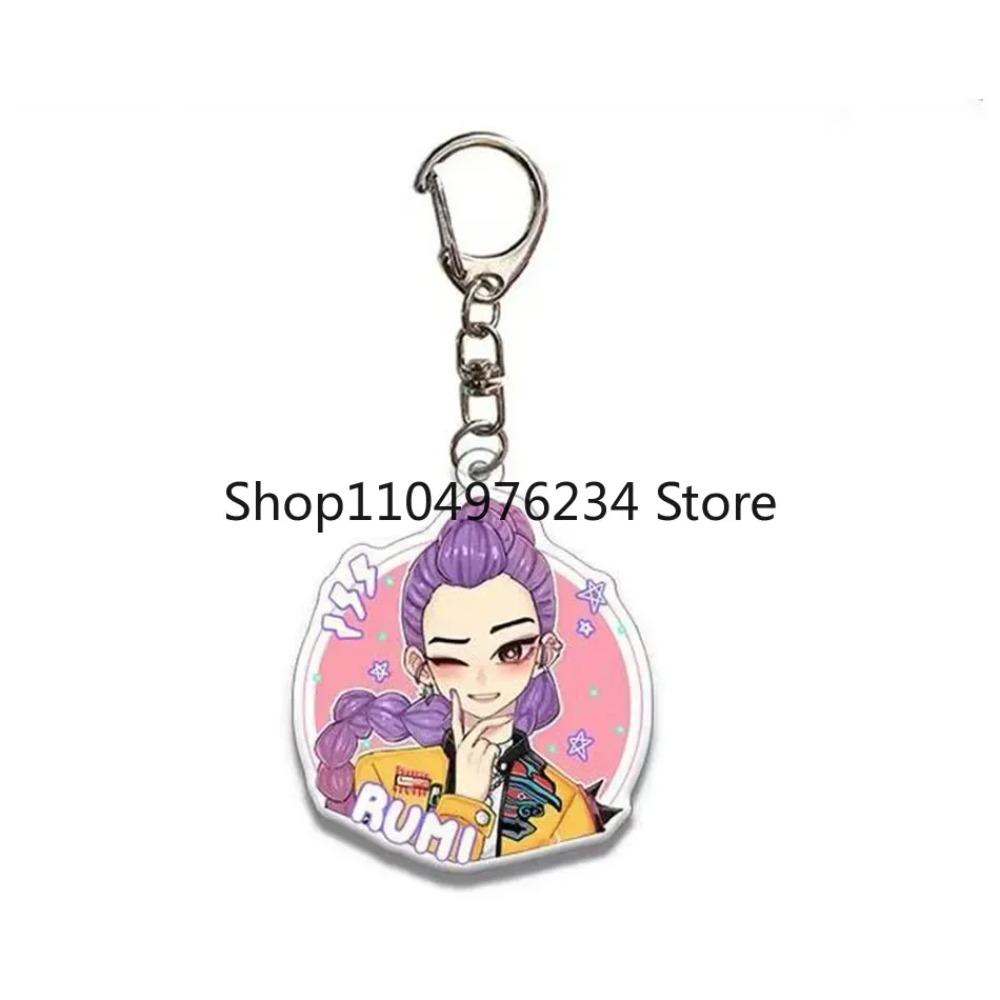 Kpop Demon Hunters Mini-Schlüsselanhänger-Set – Rumi, Zoey, Jinu, Mira, Tiger Designs – Sammler-Schlüsselanhänger für Kpop-Fans – Accessoires und Geschenke