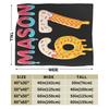 Six Seven Ice Cream Drip 67 Mason Meme Soft Blanket Adult Plush Bedding Throws Novelty Bedroom Flannel Bedspread Sofa Bed Cover