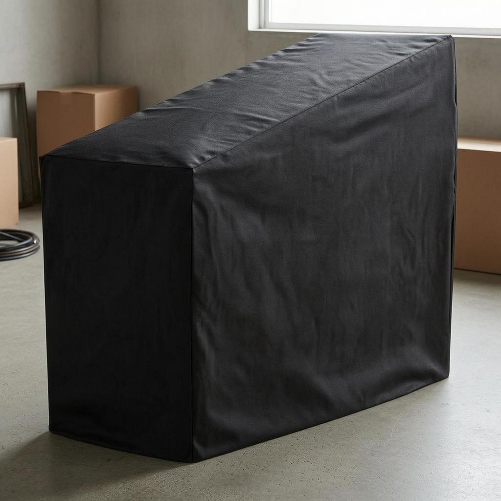 Shielded Particle Cover Black Exercise Gear Stitched Seams