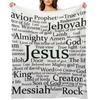 The names of Jesus Throw Blanket Thermals For Travel Sofa Quilt Travel Furry Blankets