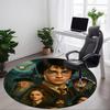 1 peça Tapete Redondo para Escritório Harry Potter, Sob Cadeiras de Escritório Quarto Sala de Estar Decoração de Casa a1022253