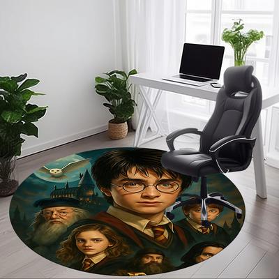 1pc Harry Potter Office Round Area Rug, Under Office Chairs Bedroom Living Room Home Decor A1022253