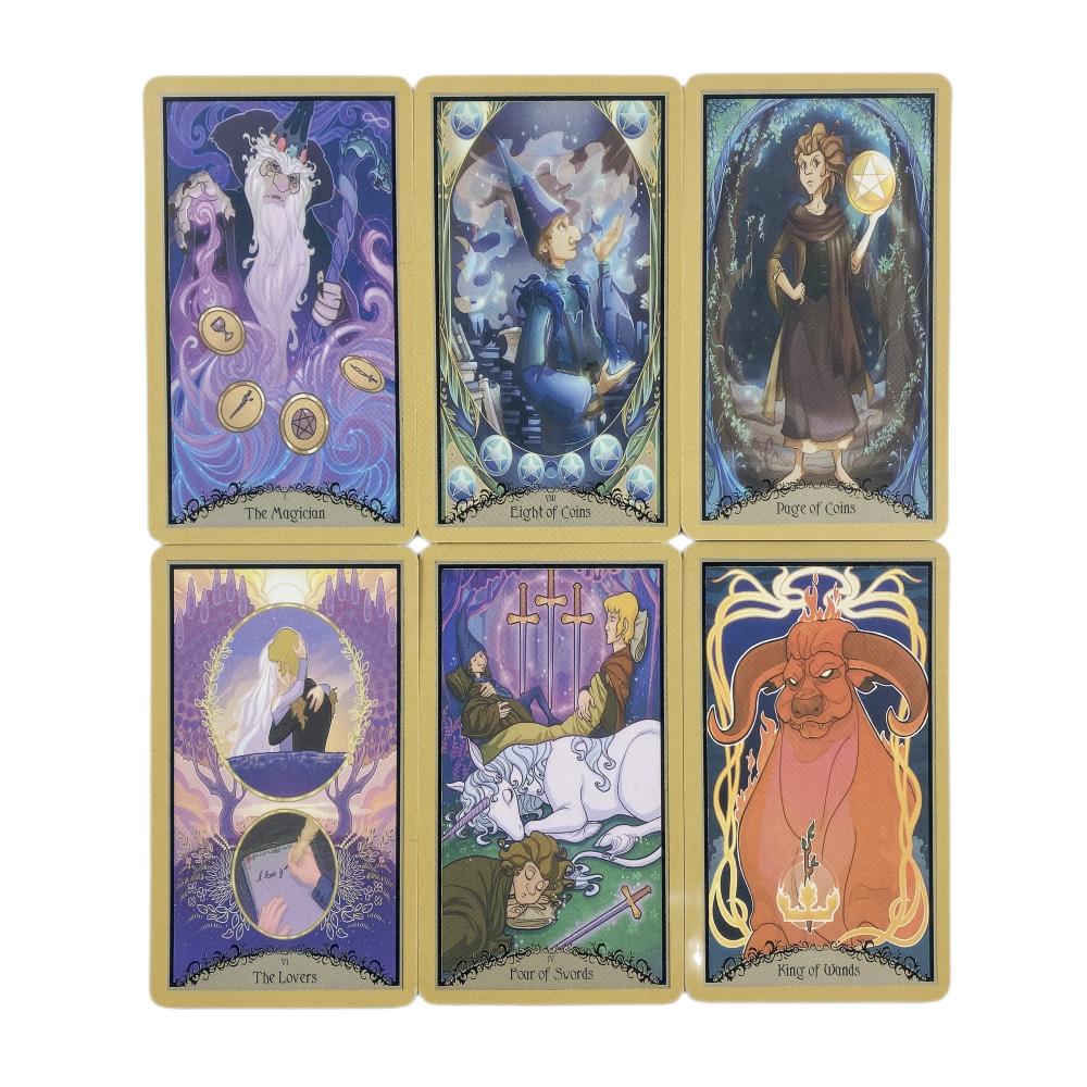 The Last Unicorn Tarot Cards A 78 Deck Oracle English Visions Divination Edition Borad Playing Games