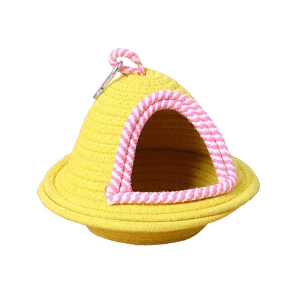 Windproof Bird Cage Nest Handmade Weave Parrot Bed House Bird Hanging Bed Bird Cage