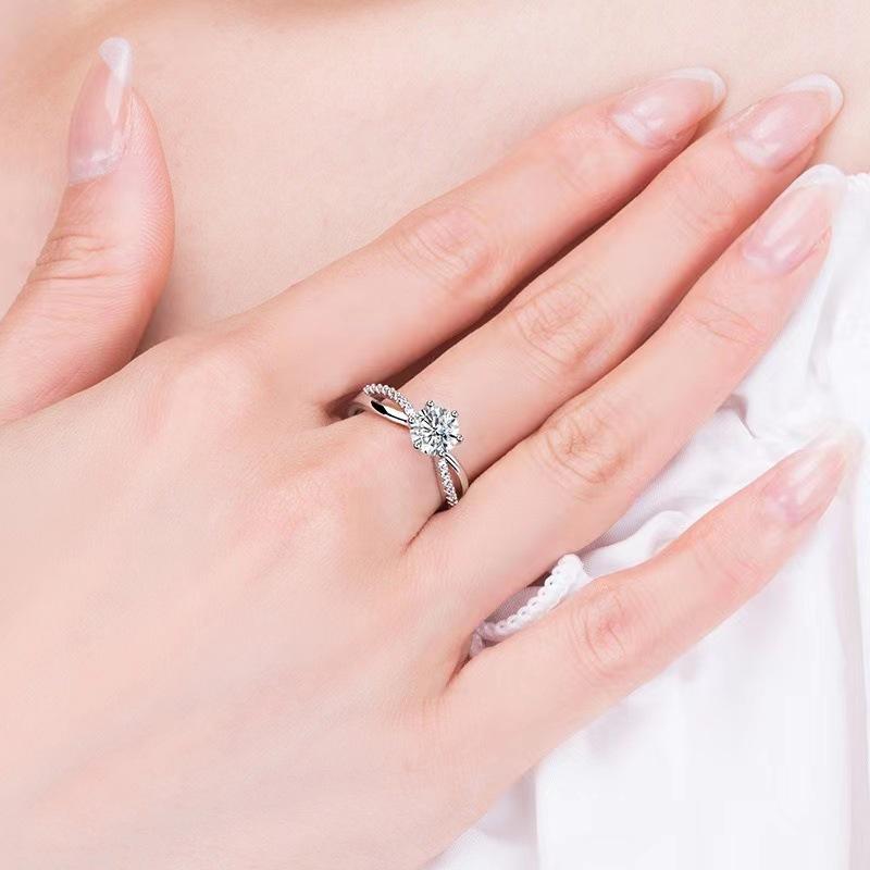 925 Sterling Silver Ring 5A Zircon Classic for Women Man Wedding Jewelry Engagement Charm Party fashion Gift High Quality Ring