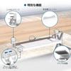 BONTEC Keyboard Clamp Desk 650mm Ergonomic Keyboard Full Keyboard Mouse Smooth 5kg Load Easy Desk Home Space White Tray, Type, Add-on Storage, Wide,