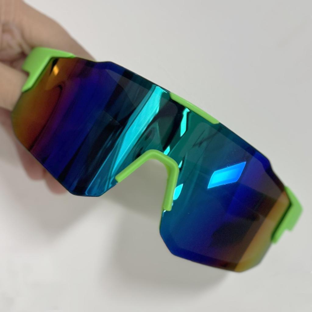 Nuovi Occhiali da Sole da Ciclismo Montatura Grande UV400 Lenti Protezione UV Sport all'Aperto Antivento Anti-Ultravioletti Escursionismo Arrampicata Occhiali