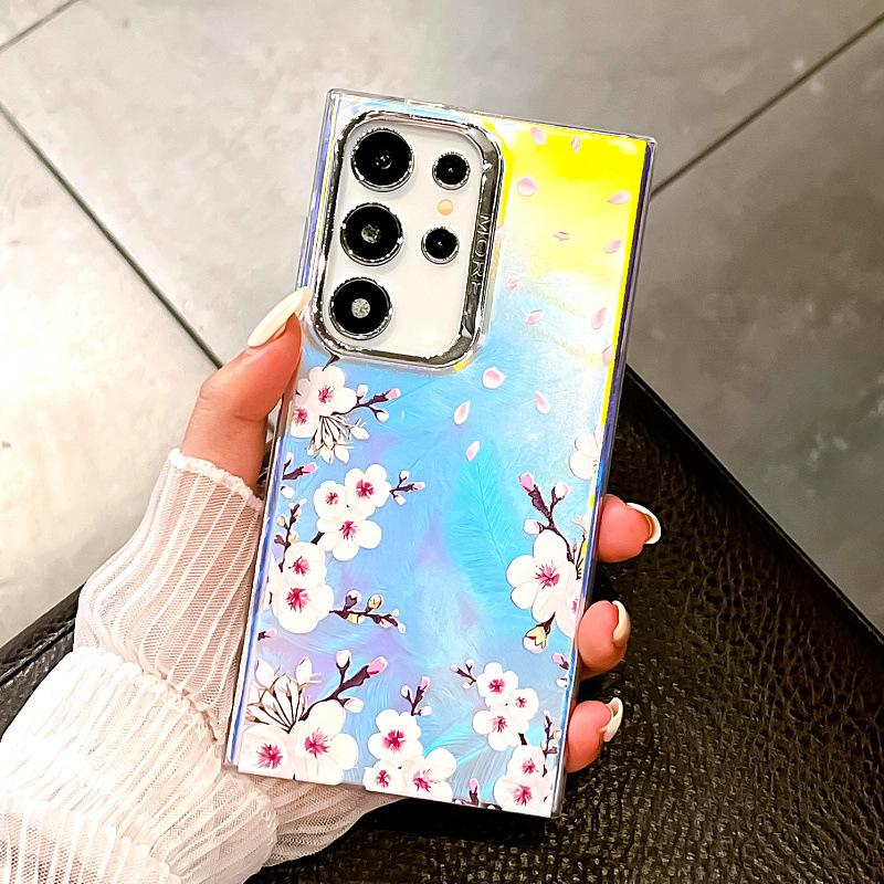 Geeignet für Samsung S24ultra Handyhülle Imd Bunt S25plus Galvanisiert Laser A55 5G Schutzhülle