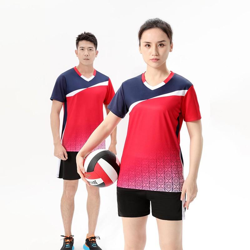 Unisex Volleyball Uniform Set Team Sports Training Competition Breathable Athletic Wear