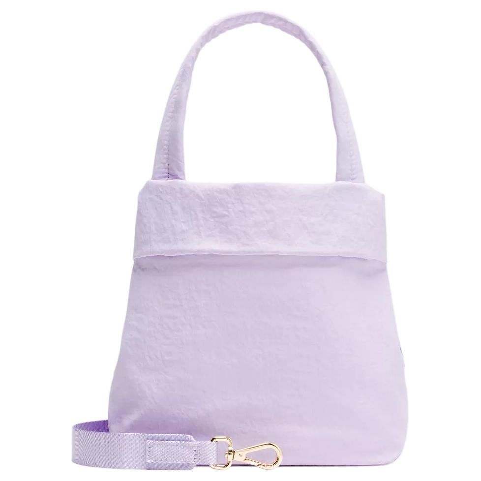 Lululemon On My Level 5L Classic Logo Recycled Nylon Shoulder Tote Bag Small Women bags Lavender-Frost LW9FNDS-0641