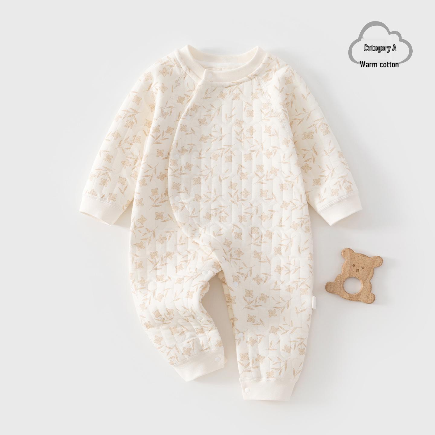 Winter Baby Bodysuit: Warm Jumpsuit for Infants and Toddlers (0-1 Year, Size 73) 59 cm