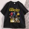 Pedro Sanchez Spagna PSOE Maglietta in Cotone Uomo Donna Casual Manica Corta Magliette Vintage Girocollo Maglietta Top con Fantasia Oversize