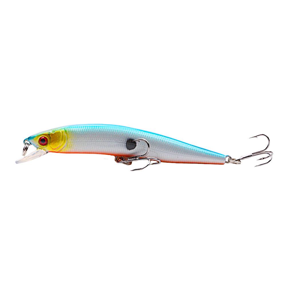 Colorful Rattling Minnow Lure: 10cm/8.3g Bass Simulation Bait with Ten Colors for Long Cast Fishing