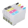 4 Colors Ink Cartridge with Permanent Chip Refill Printing Boxes Black Cyan Magenta Yellow T1811 T1812 T1813 T1814
