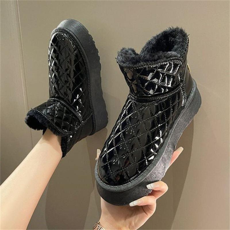 Thick-soled Snow Boots Women's New Thermal Cotton Shoes Women's Cotton Boots Winter Velvet Thickened Bread Shoes