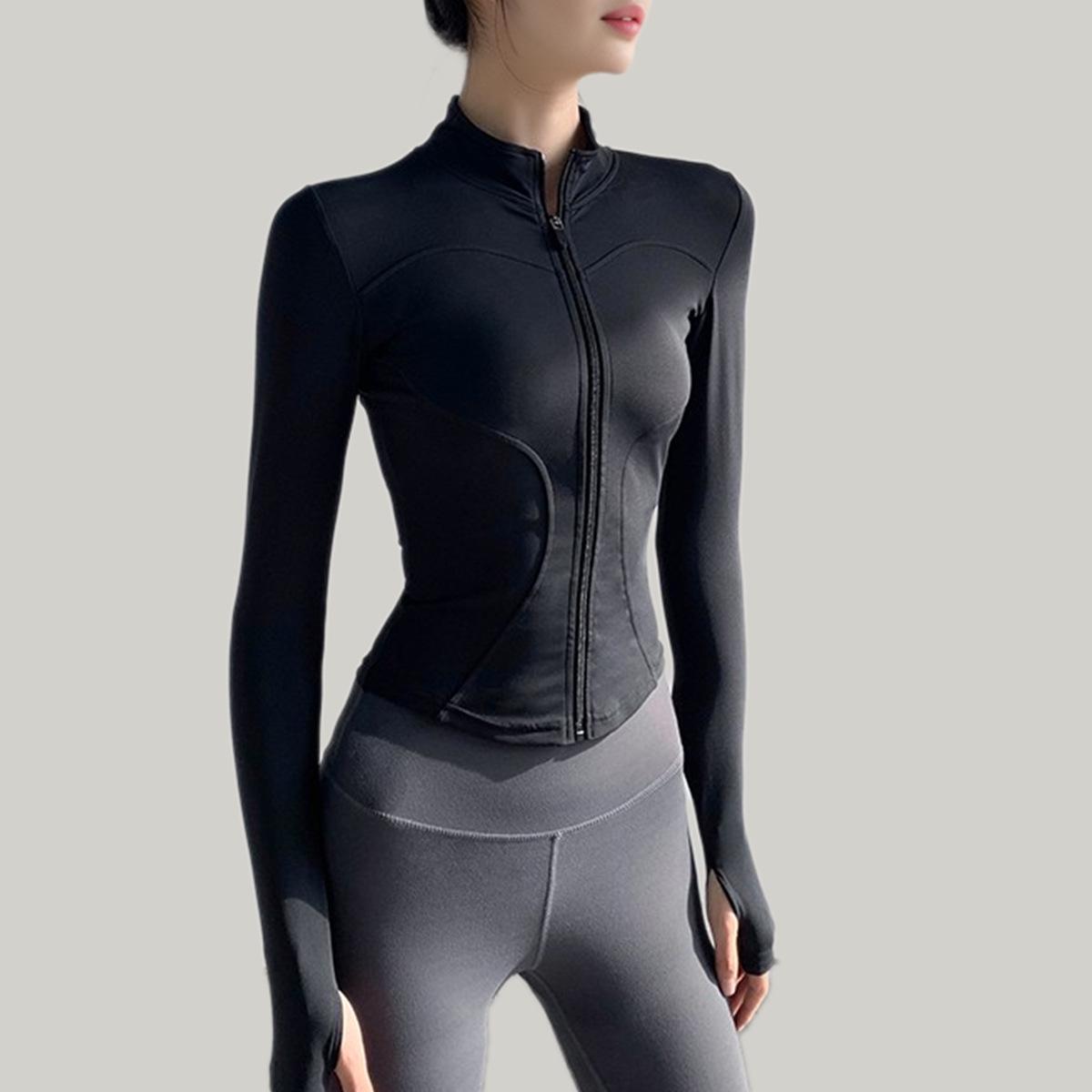 

Lulu Yoga Утягивающий спортивный кардиган на молнии со стойкой и длинными рукавами L