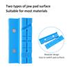 2Pcs Magnetic   Strip for Vise  , Anti-Skid Pads for Vise  , Soft   for Bench Vise, Strongly Magnetic Vise Jaw Pads, Multi-  an