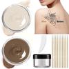 Waterproof Tattoo Cover Up Makeup Full Coverage Concealer for Tattoos Scars Dark Spots Sweatproof & Transfer-Resistant 2 Colors