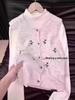Women's Persimmon Red Stand-Up Collar Knit Sweater - Warm, Stylish Miu Style Long-Sleeve Top for Autumn & Winter.