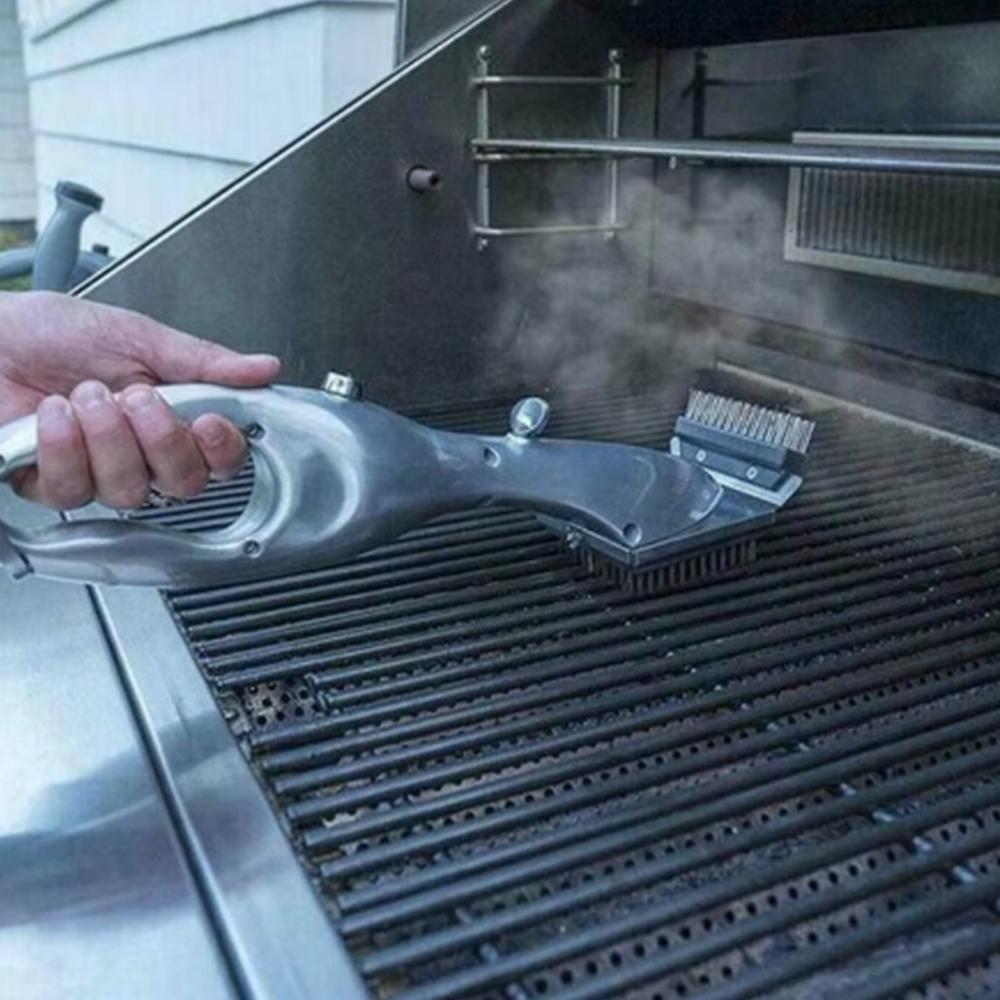 Barbecue Grill Outdoor Steam Cleaning Brushes BBQ Cleaner Suitable For Charcoal Scraper Gas Accessories Cooking Kitchen Tool