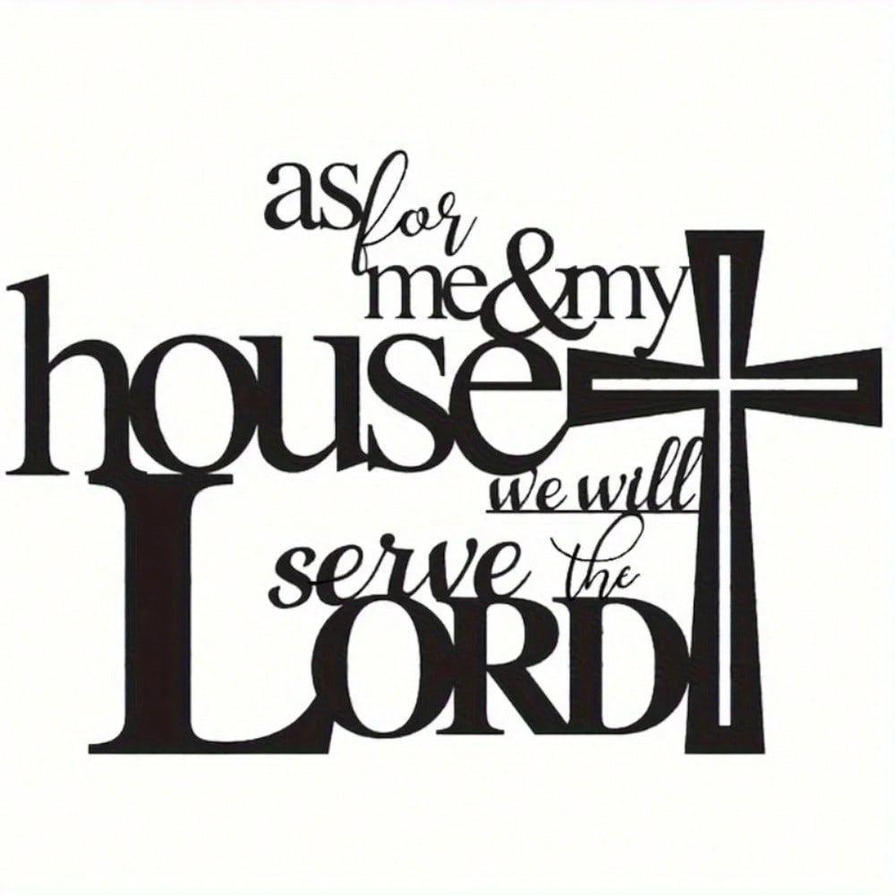 Metal Cross Wall Art Bible Verse Sign Christian Faith Home Decor Religious Gift