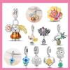 Charm Bead Components Copper Metal Compatible With Authentic Original Bracelet High Quality Fine Jewelry Womens Brand Latest Arrival Autumn Sunset