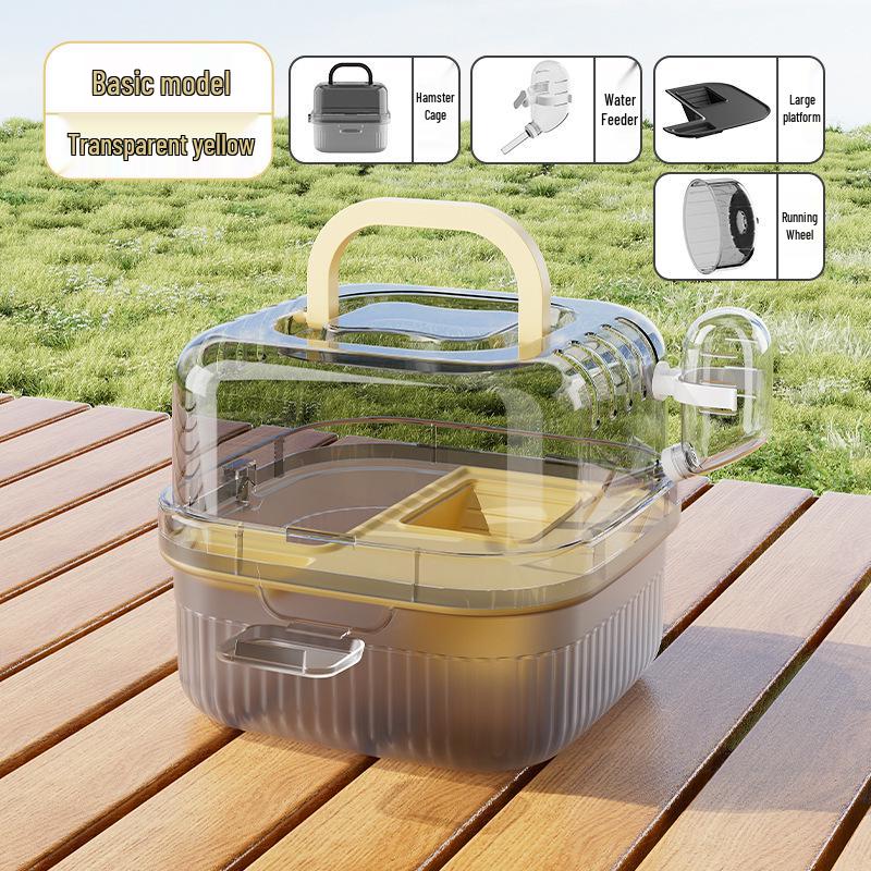 Luxury Acrylic Spacious Hamster Villa Cage – Easy To Clean Transparent House
