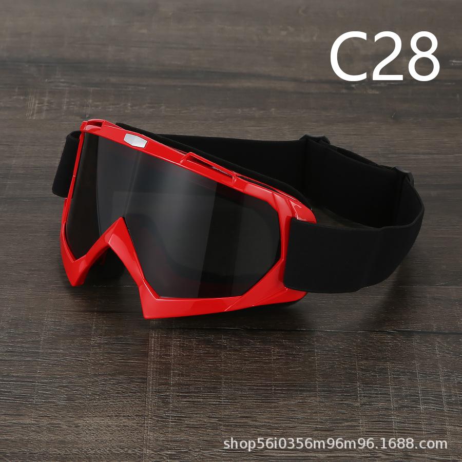 Painted Off-road Motorcycle Goggles, Retro Harley, Locomotive Outdoor Sports Riding Goggles, Ski Eyes