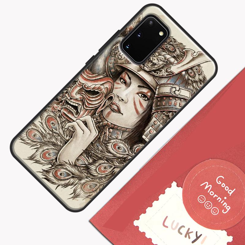 Japanese Samurai Warrior Phone Case For Samsung Galaxy S23 S26 Ultra S20 S21 S22 S24 S25 Plus S10 S25 FE Cover Shell