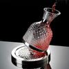 1500ml Crystal Glass 360 Rotating Decanter with Base Wine Dispenser Household Wine Aerator Party