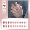 Ice-Clear Nude Ballet Nail Art Medium-Length Press-On Tips