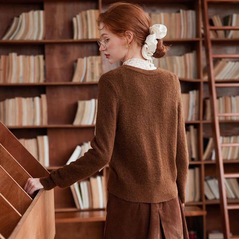 Bailuyu Women's Elegant Short Knit Cardigan