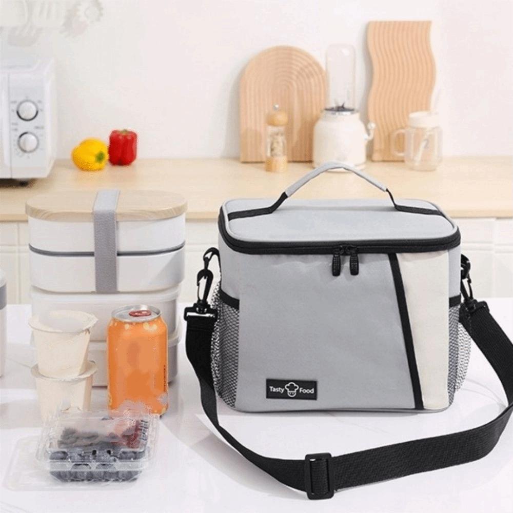Large Capacity Insulated Lunch Bag Thickened Food Tote Bag Insulated Food Bag  Food Storage
