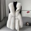Gilet in Pelliccia Sintetica di Volpe ad Alta Fedeltà per Donna Sottile Versatile Moda di Alta Gamma Giovane Caldo Senza Maniche Cappotto Autunno/Inverno