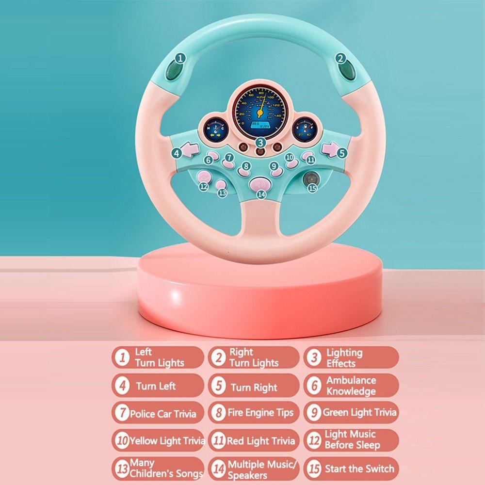 Funny Kids Steering Wheel Creative Simulate Driving Car Toy  Kids Toys