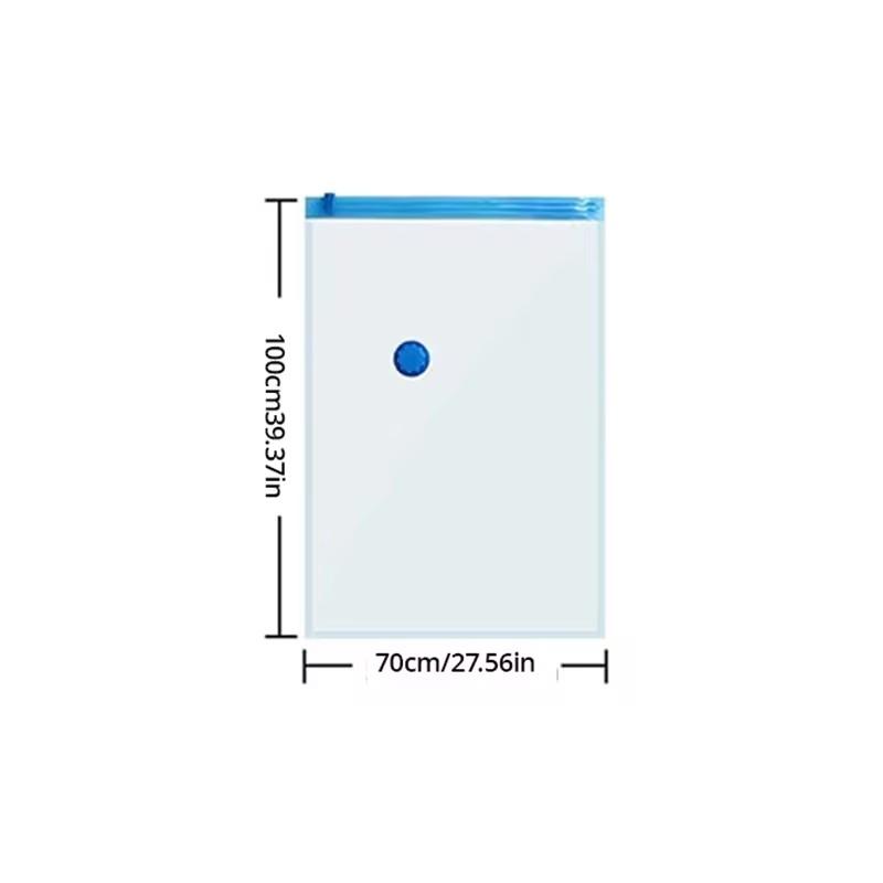 1pc 6Sizes Moisture Proof Vacuum Bag Clothes Storage With Valve Transparent Folding Travel Space Saving Aspirated Compression