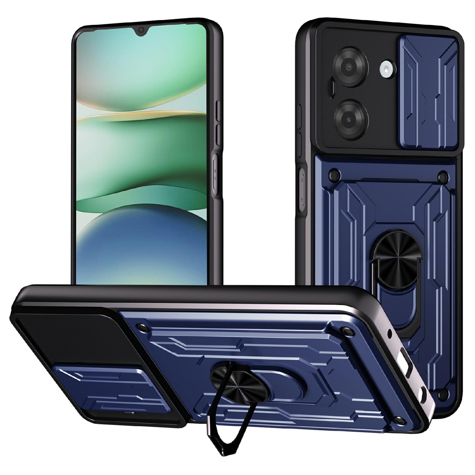 

Для Xiaomi Redmi A5 NFC (Європа) (173.45мм) Чохол PC+TPU з підставкою та задньою кришкою для телефону з засувкою для камери Sapphire