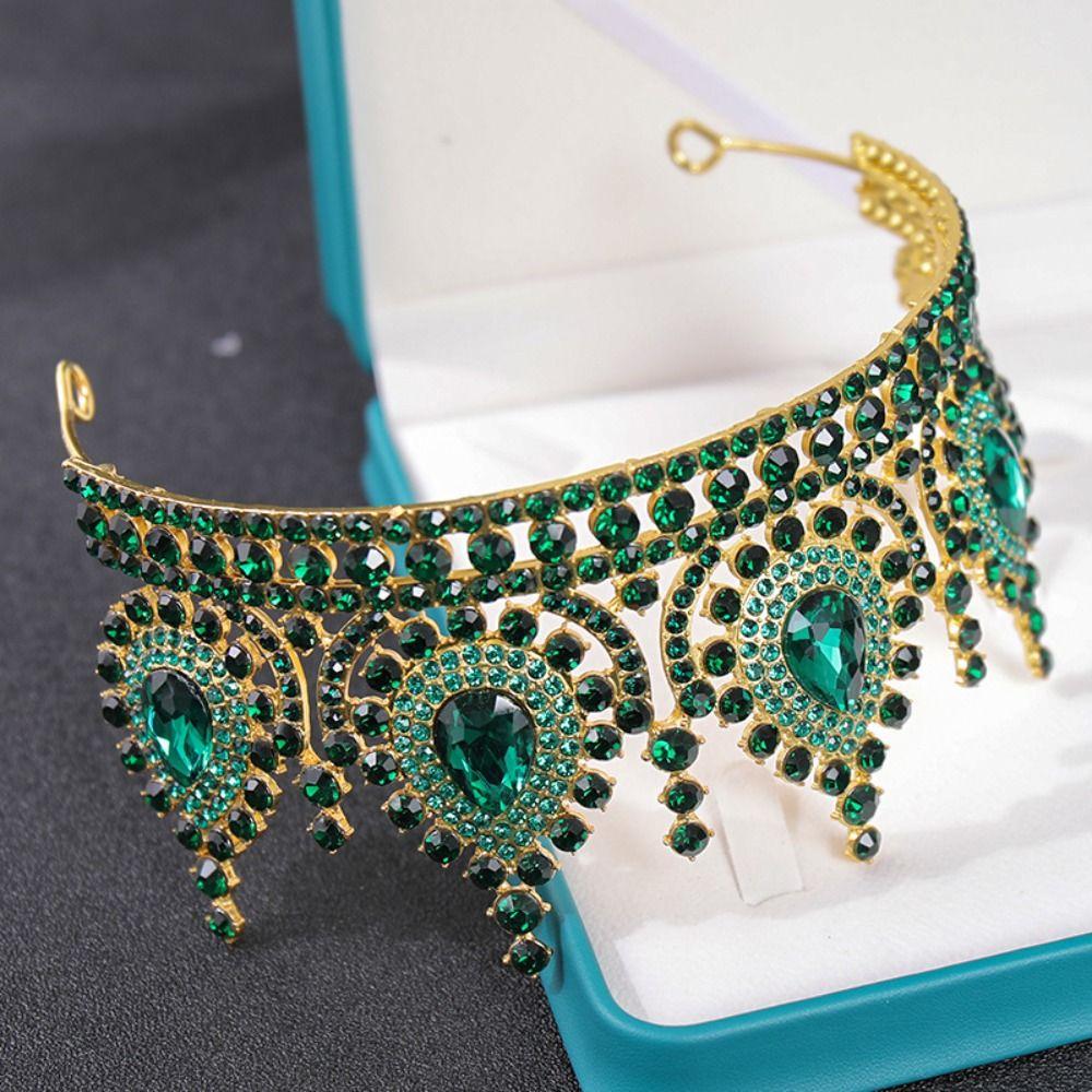 Elegant Crystal Crowns Luxury Bridal Tiara Hair Accessories Rhinestone Crown Costume Party