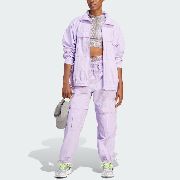 adidas X Stella McCartney Truecasuals Einfarbige Trainingshose Damen Hose Rosa Lila II3227