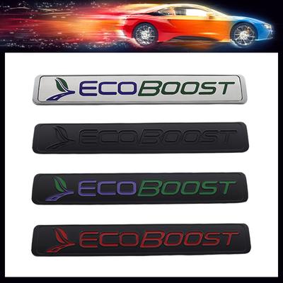 Moteur 3D Ecoboost pour Focus 3 4 Fiesta Kuga Escape Mondeo Edge Ecosport S-MAX voiture Capot Aile coffre Hayon Arrière Plaque Nom Autocollant Emblème Badge Autocollant