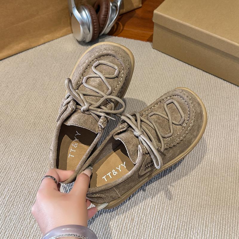 Thick-soled All-inclusive Single Shoes Women's 2025 New Fashionable Versatile One-pedal Kangaroo Shoes Wear-resistant Beef Tendon Half-tray Shoes