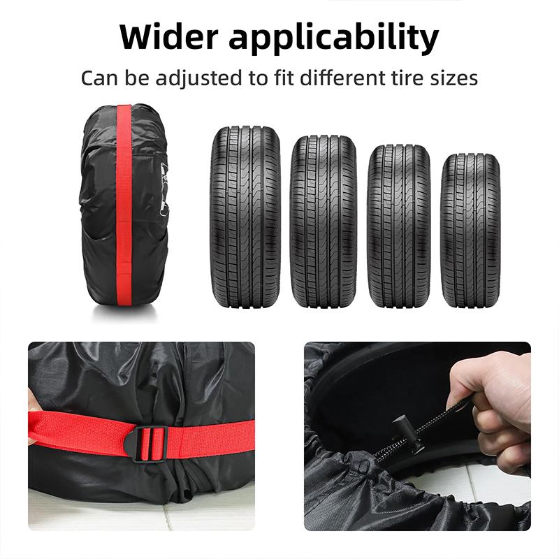 1 STÜCKE Radtaschen Auto Rad Reifen Aufbewahrungstaschen Fahrzeug Reifen Zubehör Staubdichte tragbare Radtaschen