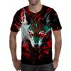 Summer Round Neck 3D Animal Pattern Print Top Fashionable Casual Short Sleeved Men's T-shirts