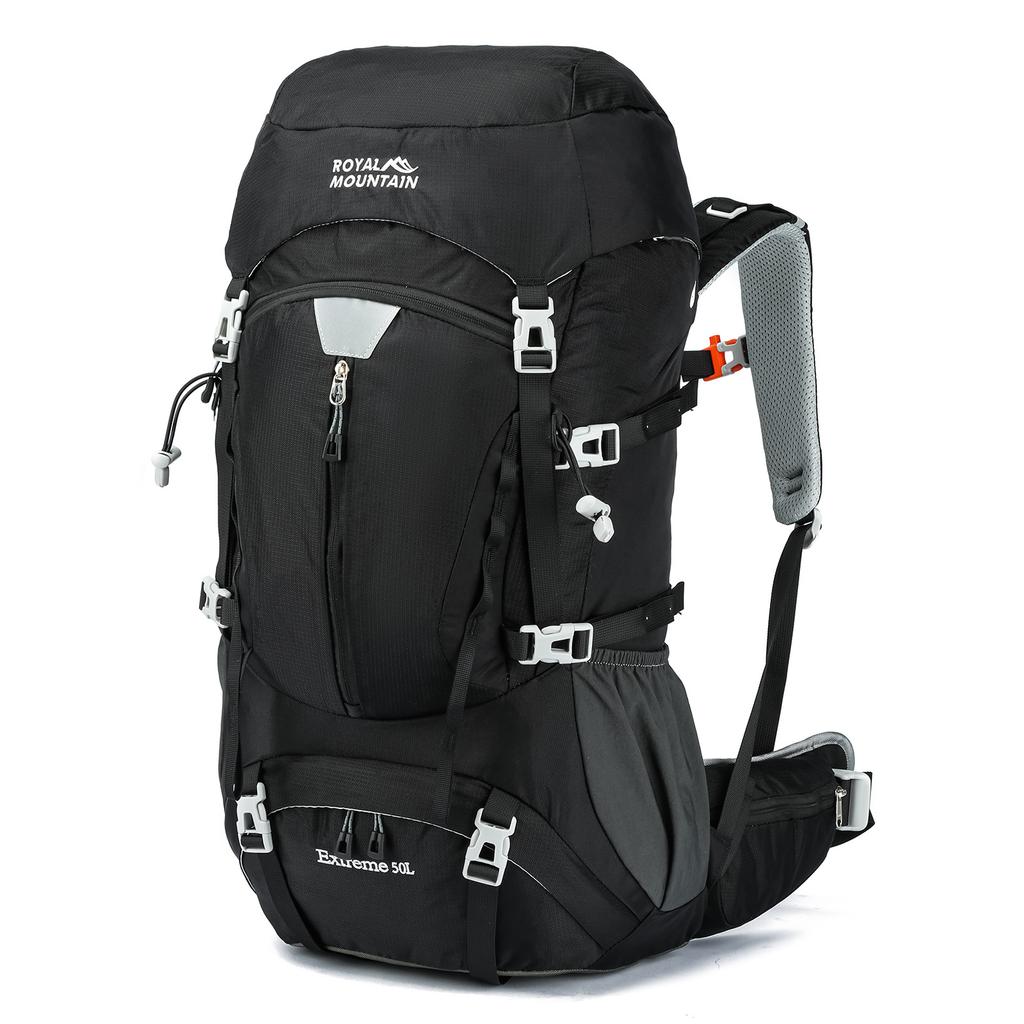 Wanderrucksack 50L Große Kapazität Schwimmender Bergsteigerrucksack Reise Outdoor Trekkingtasche Leichte Campingausrüstung