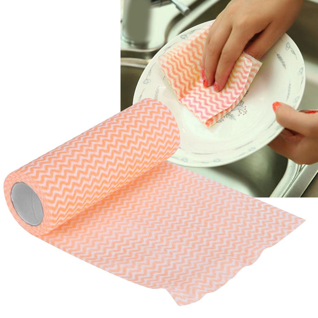 NonWoven Fabric Disposable Rag Dishcloth Washing Cleaning Cloth Towel Kitchen Supplies(Blue )