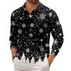 Men's Casual Collared Long-Sleeve Knit Base Layer Top